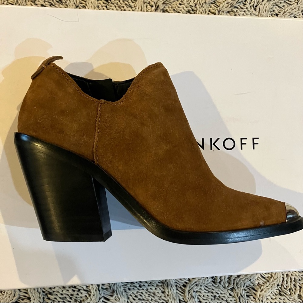 Rebecca Minkoff NIB Seiji 6.5 Bootie Brown Shootie NWT